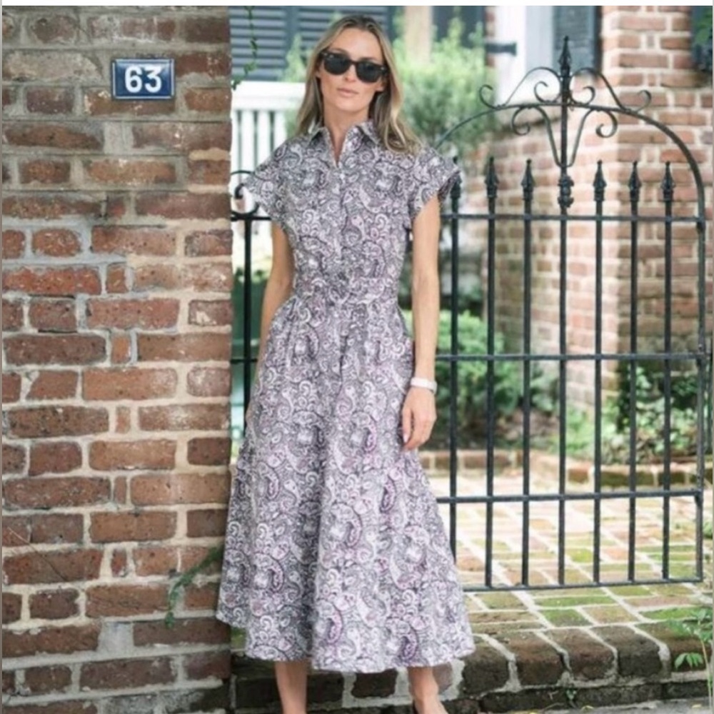 NWT Julia Amory Betty Dress Lee Paisley Size Medium